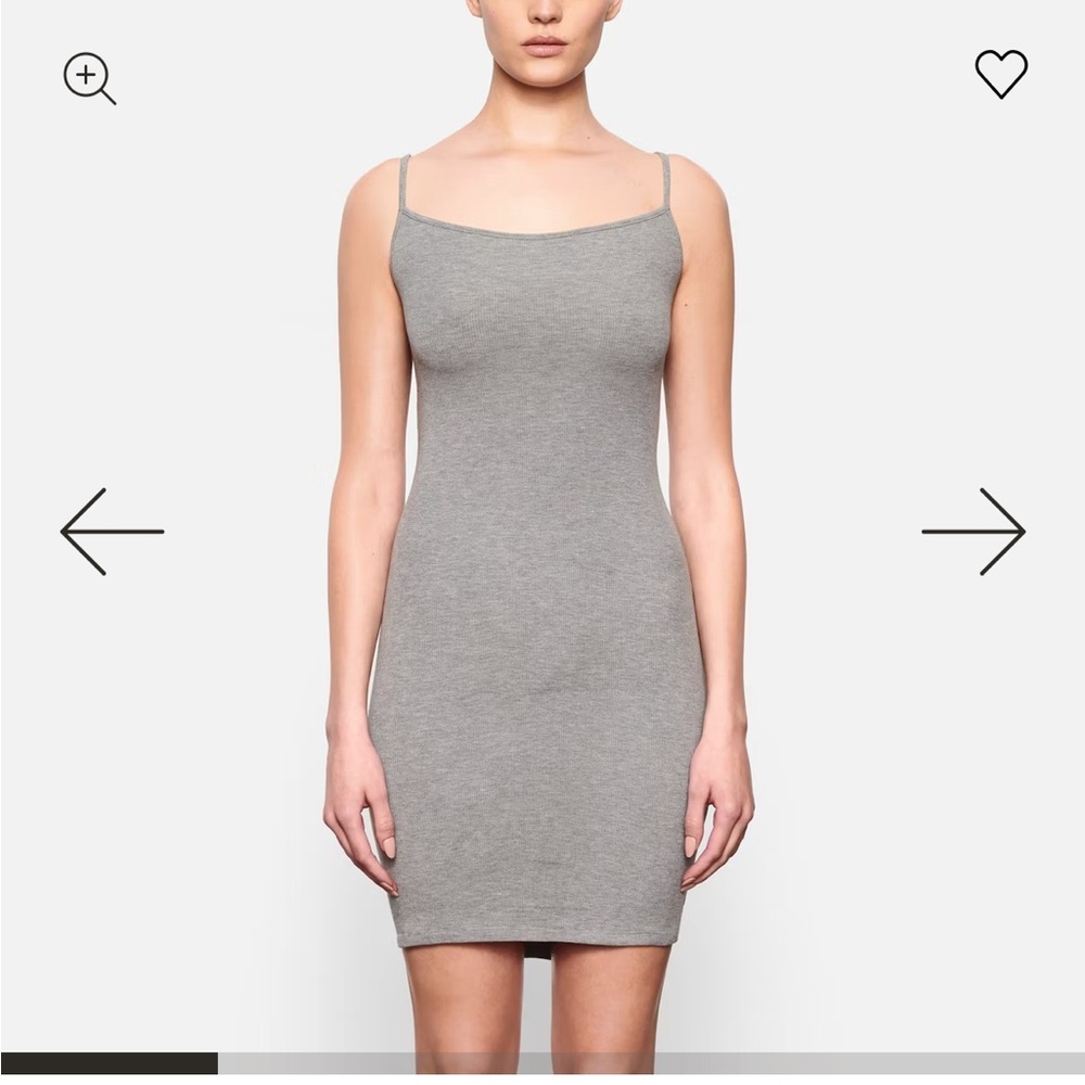SKIMS Gray Mini Dress